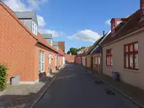 Kors�r, H�user in der Baggade Stra�e in der Altstadt (24.06.2017)