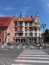 Maribor, historisches Geb�ude am Hauptplatz Glavni Trg (04.05.2017)