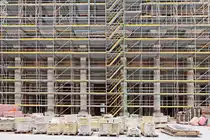 Die Ostseite mit diversen Sandsteinelemente im Berliner Schloss 24.Juni 2017 dem Tag der offenen Baustelle.