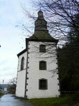 Der Turm der Loretokapelle in Clervaux (Luxemburg). Er sollte urspr�nglich einem Einsiedler als Wohnung dienen. 16.01.08