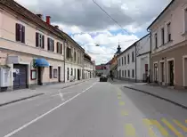 Slovenska Bistrica, Geb�ude in der Partizanska Stra�e (04.05.2017)