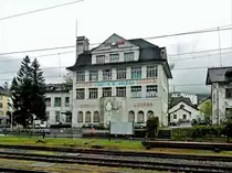 Goldau, die alte Fabrik der �lteste Gl�hlampenhersteller der Schweiz, gegr�ndet 1906 unter dem Namen “Rigi AG”. Die Luxram beim Bahnhof Arth-Goldau hat bis in die 90er-Jahre des letzten Jahrhunderts Gl�hlampen hergestellt - 17.04.2016