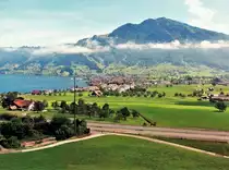 Sicht auf Arth, am S�dufer des Zugersees - 03.07.2014