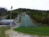 Rateče, Gro�schanze Bloudkova Velikanka und Normalschanze Srednija im Ortsteil Planica (05.05.2017)