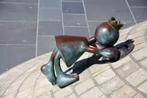 DEN HAAG, Ortsteil Scheveningen, 06.05.2017, Kunst am Bau auf der Uferpromenade