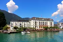 Brunnen, Seehotel Waldst�tterhof, er�ffnet am 17. Juli 1870 (aufgenommen am 17. Juli 2014, auf dem Tag genau nach 144 Jahren)