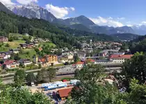 Berchtesgaden von NW �ber den Bahnhof in Richtung K�nigseestra�e - 13.06.2017