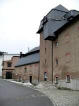 Der Hinterhof des Brauereimuseums Rechenberg-Bienenm�hle verstrahlt noch den l�ndlichen Industriecharakter lang vergangener Tage, 20.01.08