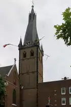 Blick zur Pfarrei St. Lambertus in D�sseldorf am Rhein, Aufnahmedatum 28. Juli 2017.