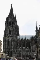 Hier die S�dansicht des K�lner Dom am 29. Juli 2017.