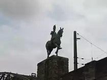 Kaiser Friedrich III an der n�rdliche linksrheinische Rampe in K�ln am 29. Juli 2017.