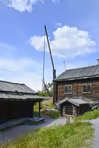 Ein Brunnen am Bauernhof �Morag�rden� im Stockholmer Freilichtmuseum �Skansen�. Aufnahme: 25. Juli 2017.