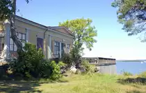 Aborreberg Veranda und Jugendherberge (Schwedisch: �vandrarhem�) �stlich von Norrk�ping.Aufnahme: 22. Juli 2017.