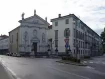 Udine, Kirche San Antonio Abate an der Piazza Patriarcato, erbaut im 14. Jahrhundert (07.05.2017)