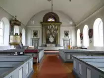 R�k, neuklassizistischer Innenraum der Ev. Kirche (15.06.2017)