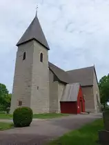 Rogsl�sa, Ev. Kirche, Steinkirche aus dem 13. Jahrhundert (15.06.2017)
