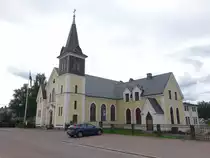 Leksand, Ev. Kirche, erbaut 1715, barocke Einrichtung (16.06.2017)