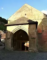 Romainm�tier, romanische Stiftskirche, Eingang - 18.07.2009