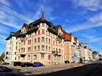 St. Gallen, Wohnh�user an der Z�rcherstrasse - 24.10.2013