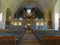 Ockelbo, Orgelempore in der Ev. Kirche, erbaut 1854 durch Lars �stlin (22.06.2017)