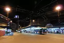 St. Gallen, Bahnhofplatz vor dem gro�en Umbau (bis Ende 2018 wird der Platz komplett neu gestaltet und aufgewertet) - 08.11.2014