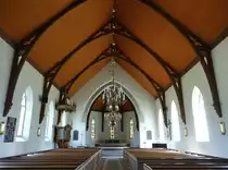 Stj�rnsund, neugotischer Innenraum der Ev. Kirche (22.06.2017)