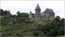 Bacharach. Oberhalb der Stadt wurde um die Wende vom 11. zum 12. Jahrhundert die Burg Stahleck erbaut. Heute ist sie eine Jugendherberge. Sie geh�rt zum UNESCO-Weltkulturerbe Oberes Mittelrheintal. 15.09.2017
