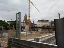 Hamburg am 4.8.2017: Neubau der Hochwasserschutzanlage am Hafentor �stlich der Landungsbr�cken /