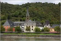 Kamp-Bornhofen. Der Ort ist seit 2002 Teil des UNESCO-Weltkulturerbes Oberes Mittelrheintal. 15.09.2017