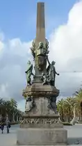 Das Denkmal f�r den Juristen, Politiker und ehemaligen B�rgermeister von Barcelona Francesc de Paula Rius i Taulet steht im Parc de la Ciutadella. (Dezember 2011)