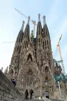 Die r�misch-katholische Basilika Sagrada Fam�lia soll nach aktueller Planung 2026 fertiggestellt werden. (Barcelona, Dezember 2011)