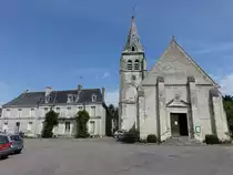 Martizay, Saint-Etienne Kirche, erbaut im 16. Jahrhundert (08.07.2017)