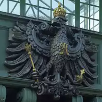 Adlerfigur am alten Schiffshebewerk Henrichenburg (Waltrop-Oberwiese, September 2008)
