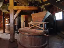 Im Innern der Erdholl�nderwindm�hle im Agrarhistorischen Museum Alt Schwerin.