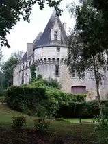 Chateau in Bazouges-sur-le-Loir, erbaut im 15. Jahrhundert f�r Baudoin de Champagne (10.07.2017)