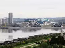 Kasan-Arena: Mit 45.105 Pl�tzen Kapazit�t geh�rt das Stadion in der Stadt Kasan zu den kleineren Spielst�tten der Fu�ball WM 2018. ild vom am 11. September 2017.