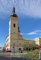 Das alte Rathaus in Mlad� Boleslav, von 1554 bis 1559 erbaut, ist ein sehenswertes Geb�ude aus der Renaissance, der Turm dient auch als Aussichtspunkt. 12.10.2017