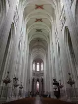 Nantes, gotischer Innenraum der Kathedrale St. Pierre (12.07.2017)