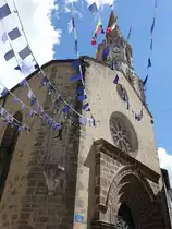 Confolens, Sainte-Maxime Kirche, erbaut im 15. Jahrhundert (14.07.2017)
