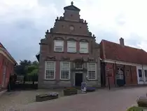 Oldenzaal, Museum Het Palthehuis, Marktstraat 13, Geb�ude mit Renaissance Giebelfassade, erbaut um 1660 (22.07.2017)