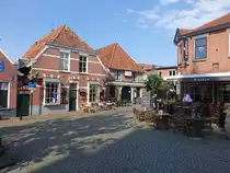 Ootmarsum, historische H�user am Kerkplein in der Altstadt (22.07.2017)