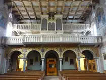 Grabenst�tt, Orgelempore in der kath. Pfarrkirche St. Maximilian (26.02.2017)