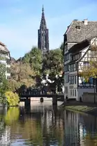 STRASBOURG (D�partement du Bas-Rhin), 13.10.2017, Blick auf die Ill-Drehbr�cke �ber die Rue des Moulins