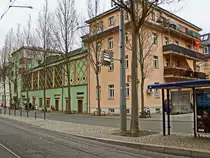 Blick in die Paradiesstrasse am L�bdergraben in Jena am 09. Dezember 2017.