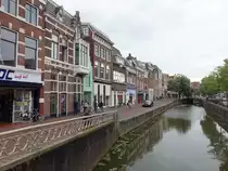 Leeuwarden, historische H�user an der Tuinengracht (25.07.2017)