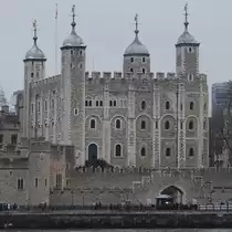 Der White Tower als Teil des Towers von London. (M�rz 2013)