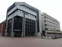 Leeuwarden, Geb�ude der Rabo Bank am Wilhelminaplein (25.07.2017)