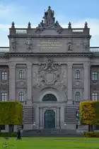 Das zwischen 1897 und 1905 erbaute Reichstagsgeb�ude in Stockholm. (Oktober 2011)