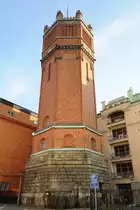Der Wasserturm Mosebacke befindet sich im Stockholmer Stadtteil S�dermalm. (Oktober 2011)