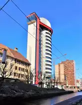 La Chaux-de-Fonds, der Espacit�-Turm bietet eine Aussicht von fast 360�. Baujahr 1992-1994. Der Zugang zur Turmspitze ist f�r jedermann frei - 29.02.2012